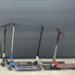 3 Pro Scooters And One Pro Snow Scooter 