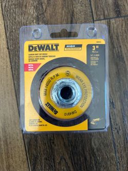 Dewalt Accessories DW4910 3in. Knotted Steel Cup Wire Brush