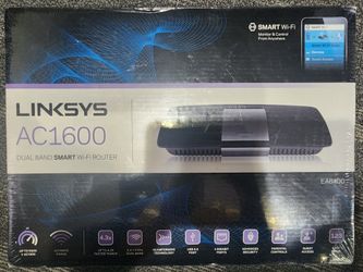 Linksys EA6400 AC1600 Dual-Band Smart Wi-Fi Router (Black) (Brand New, Sealed)