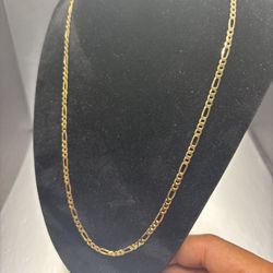 10k Solid Gold Figaro Chain