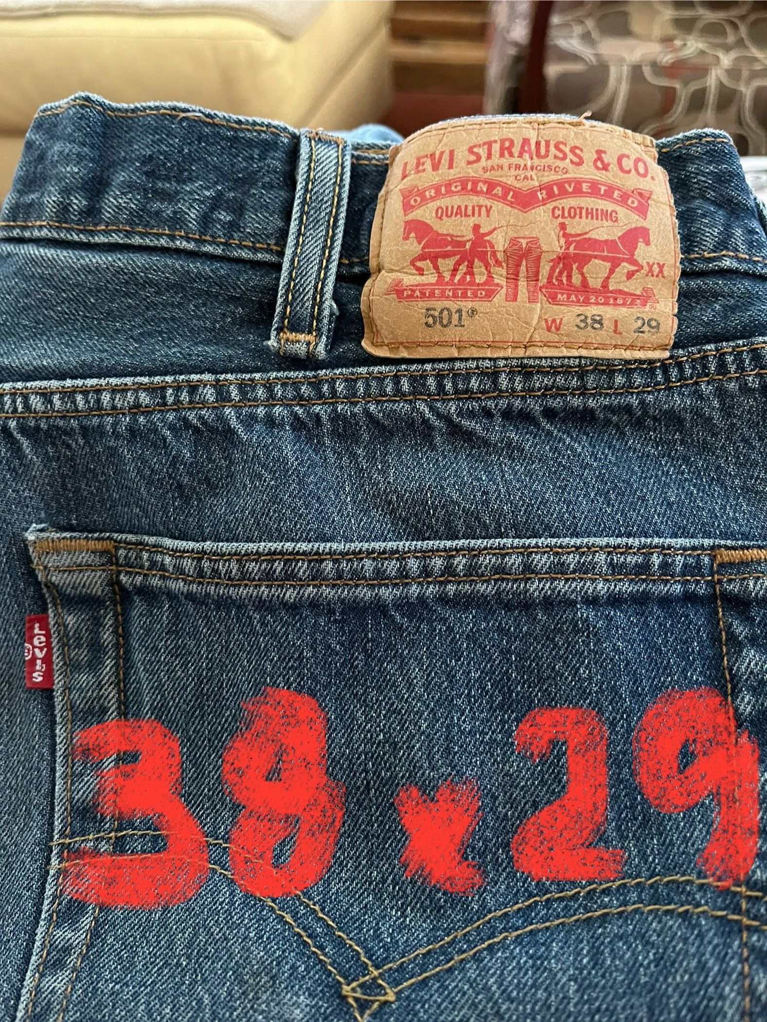 501 Levi’s 38”x29”