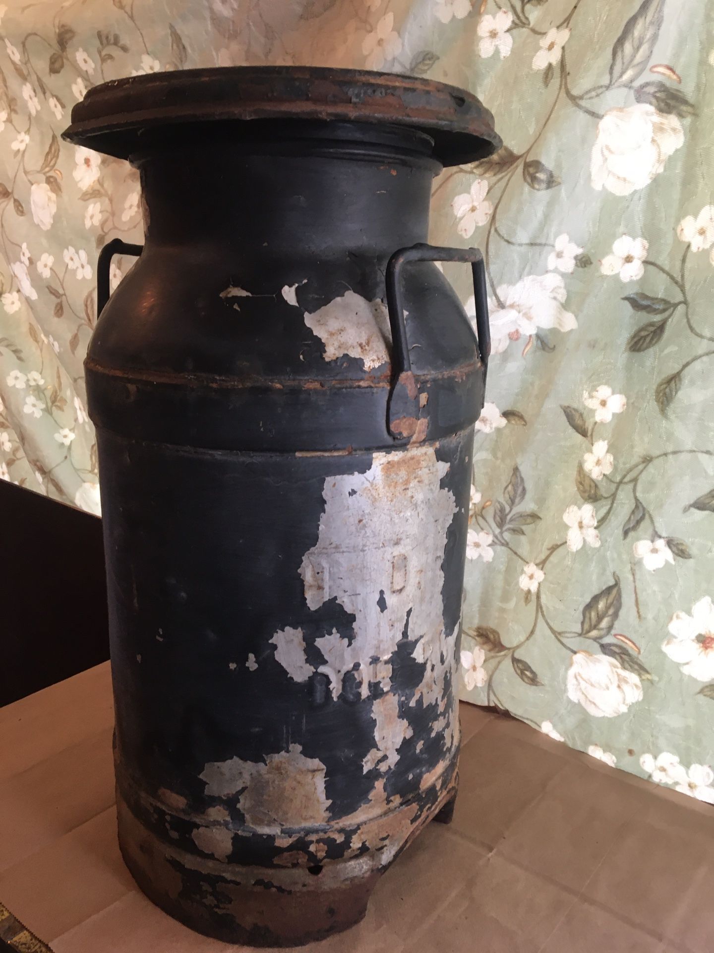 antique milk jug W D P Co with spout