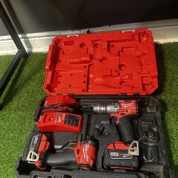 Milwaukee 3697-22 M18 FUEL 18V Brushless Cordless 2-Tool Combo Kit – Hammer Drill & Impact Driver