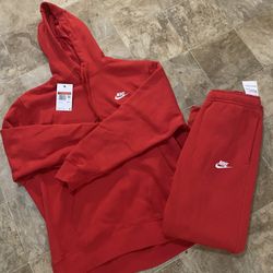 Nike Sweat Tech Suit Red MEDIUM MENS NWT