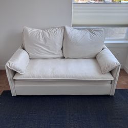 Sofa bed queen, off white, beige, sleeper, couch
