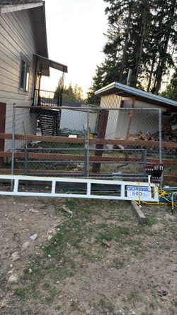 Chain Link Fence Section 7ft x Almost 12ft