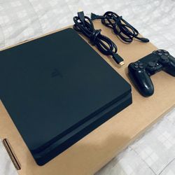 Sony Playstation 4 Ps4 Slim 1TB Console, Controller In Excellent Condition, Fully Functional Adult Owned please read info check out photos
