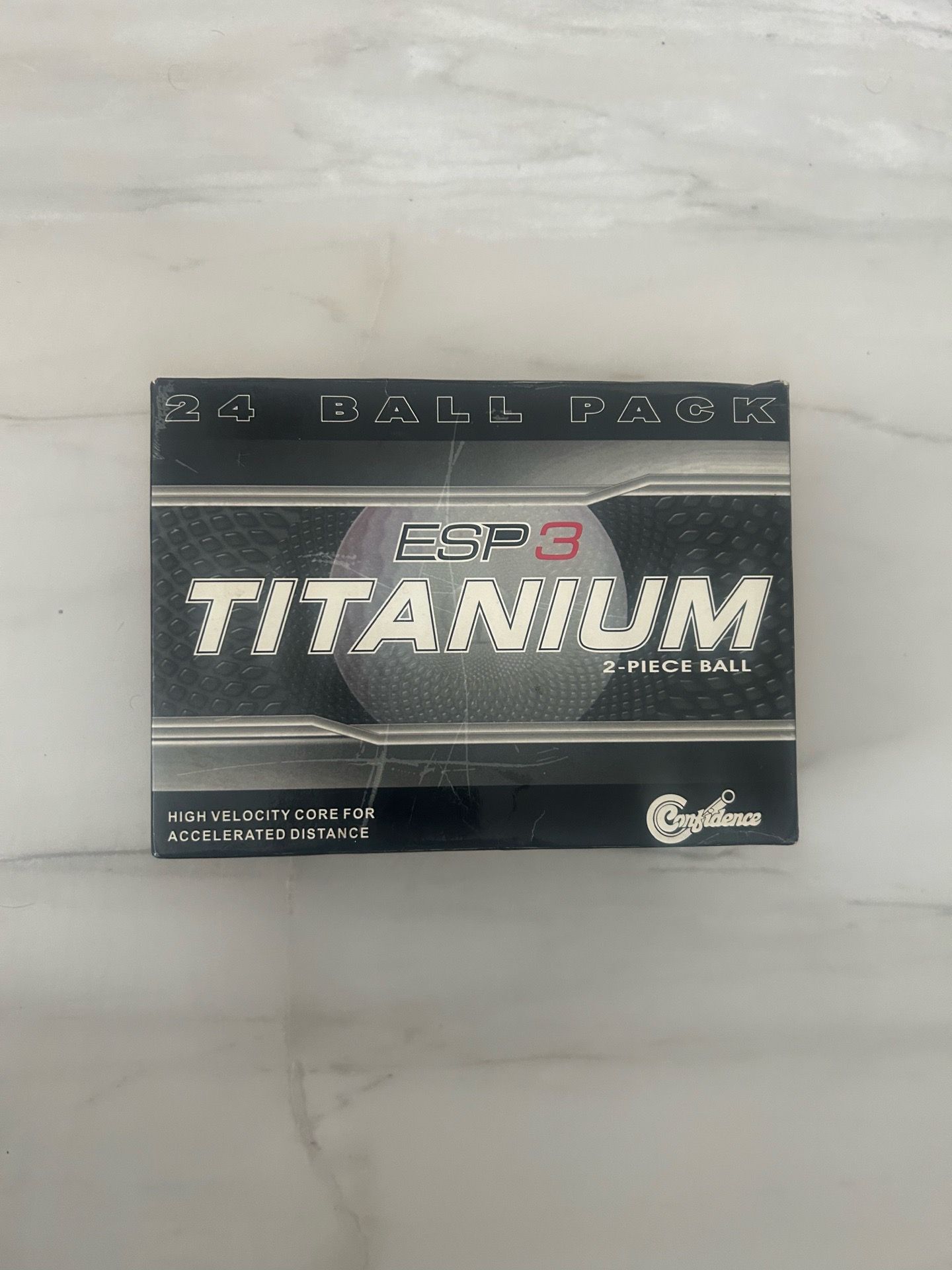 24 Pack Golf Balls – ESP 3 Titanium Distance Balls (2 Dozen)