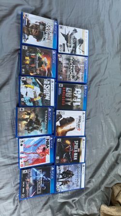 Ps5 and ps4 video games , text what games or game  you want , open to offers