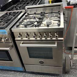 Bertazzoni Stainless Steel 24” Gas Range Stove Professional Series