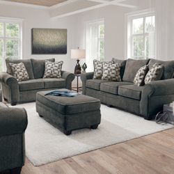 Behold 1000-Granite Sofa & Loveseat Set
