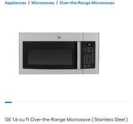 GE Over the range microwave