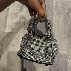 Rhinestone Bucket Bag