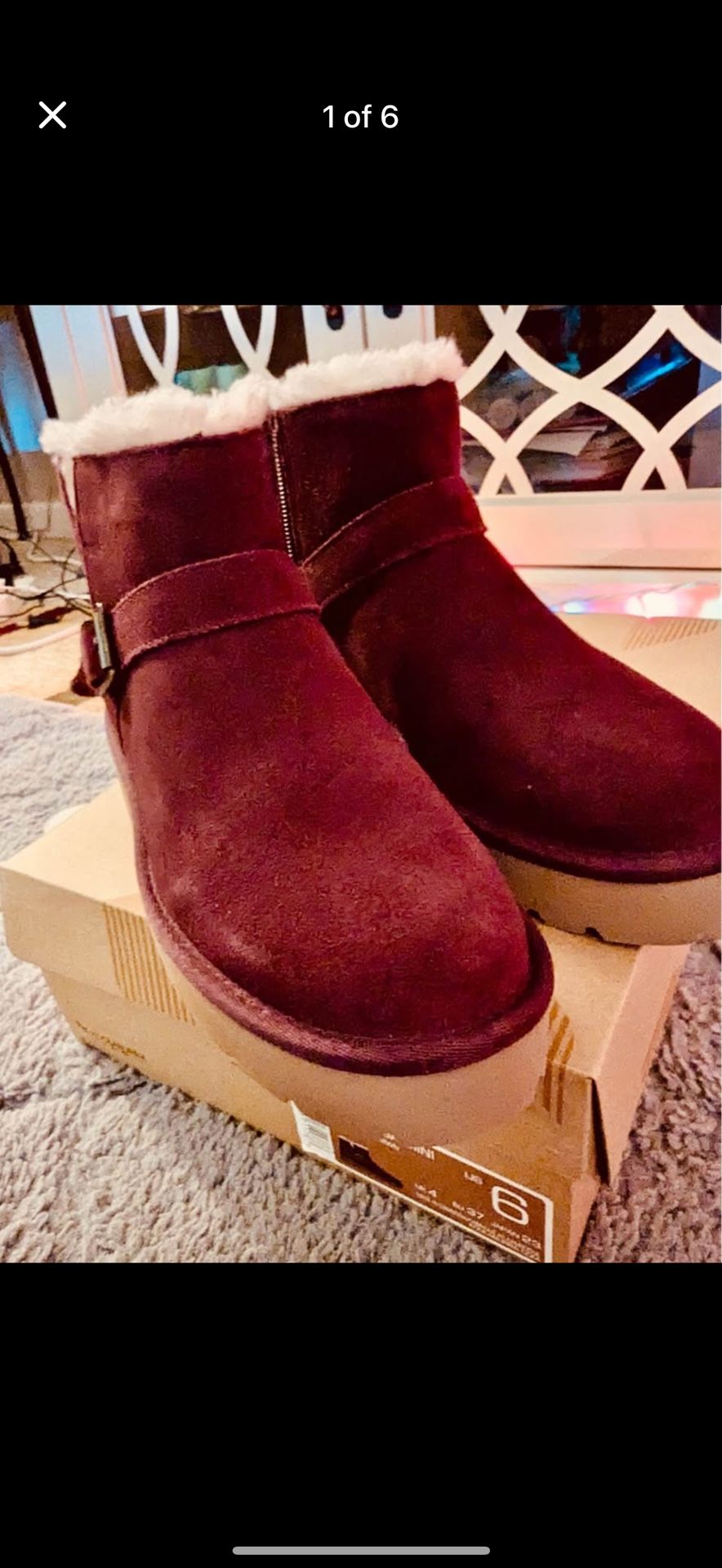 Kookaburra By Ugg Suede Wedge Winter Boot Size 6