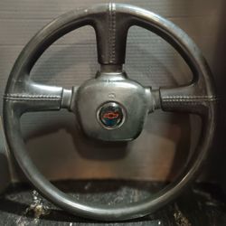 ORIGINAL 1980s CHEVY STEERING WHEEL (Red Logo) 3 Spoke From 1985 EL CAMINO