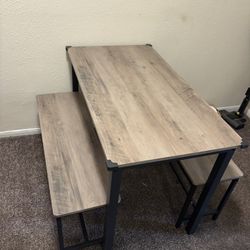 Table With 2 Benches 