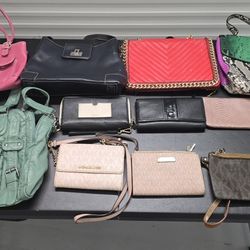 Purse and wallet lot (Michael Kors, Aldo, Coach, Reed, Champion)