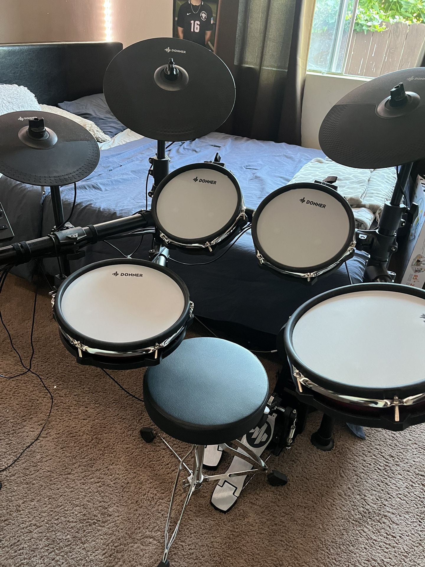 Donner DED-200 Max complete drum set