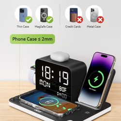 acer 7-in-1 Wireless Charging Station: Charger Stand for Multiple Devices for Apple - iPhone 16 15 14 13 12 Pro Max Apple Watch Airpods, Wireless Char