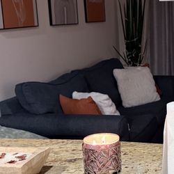 Blue Queen Size Sofa Bed