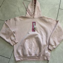 PINK RICK AND MORTY PRIMITIVE HOODIE Medium 