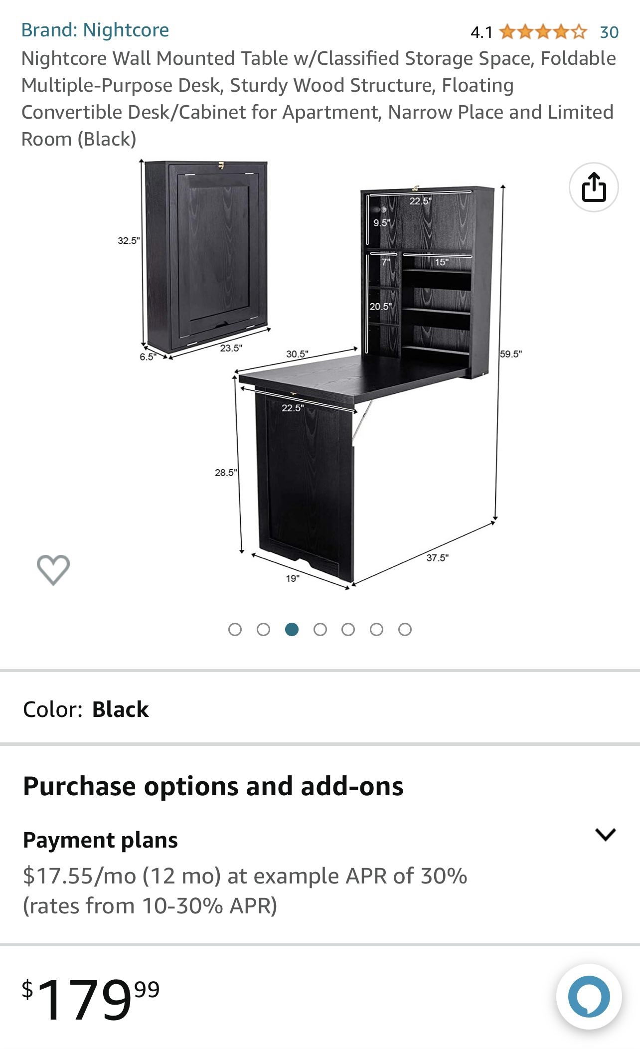 Wall Mounted Foldable Desk
