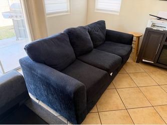 Blue sofa couch
