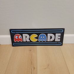 Metal Pacman Arcade Sign