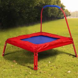 #9- Kids Junior Children Trampoline Indoor/Outdoor Ideal For Beginners Fun Red