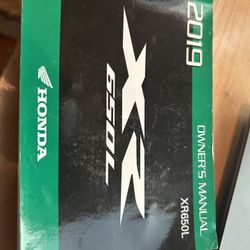 XR650l Owners Manual 