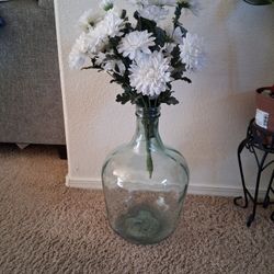 Vintage Decorative Demijohn Glass Wine Cellar - EMPTY 