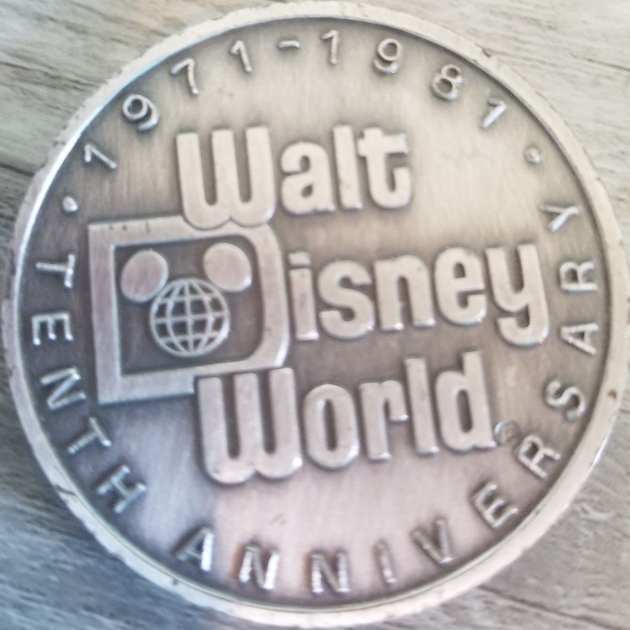 1981 Walt Disney World 10th Anniversary Coin