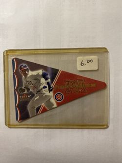 2001 Fleer Genuine Pennant Aggression Chicago Cubs Baseball Card #PA7 Sammy Sosa