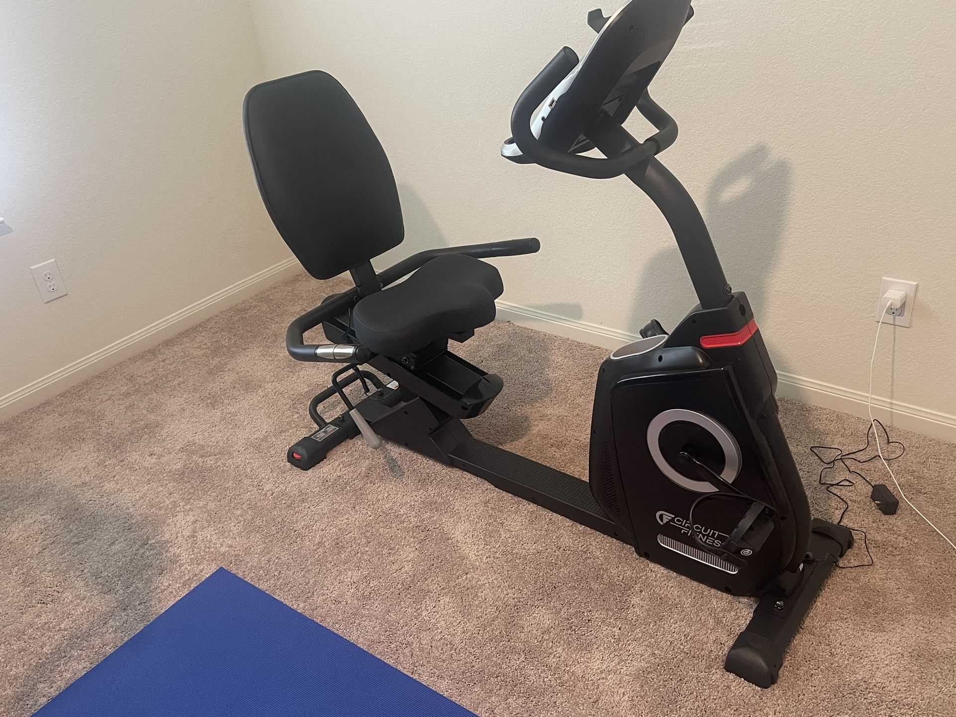 Recumbent Magnetic Exercise Bike with Heart Rate Monitor Circuit