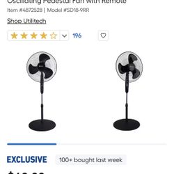 Oscillating Round Base Fan Or Lasko Box Window Fan 