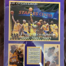 Lakers Chanmpion Ship Poster Shaq And Kobe