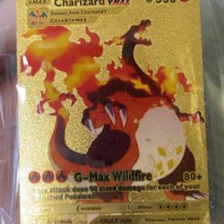 Pokemon Gold Foil Charzard VMAX Pokémon