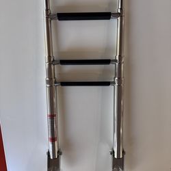 New 4 Step retractable boat ladder