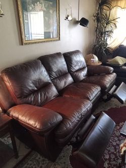 Leather Couch & Love Seat.