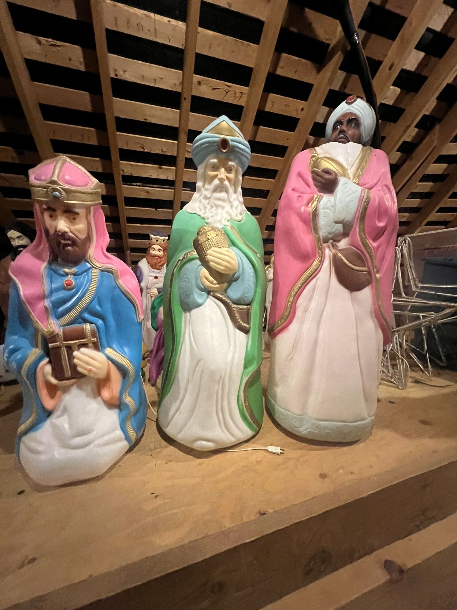 Vintage Blow Molds - 3 Wisemen