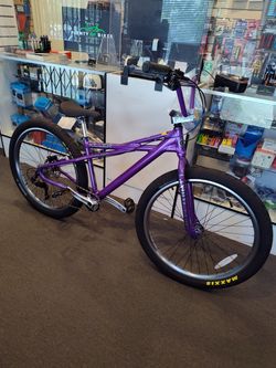 NEW 2026 SE KILLER QUAD QUADANGLE 27.5 PURPLE MAJESTY GEARED FREESTYLE WHEELIE RIPPER BIG BMX BIKE