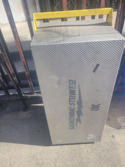 Heavy duty aluminum diamond plate rolling toolbox/storage locker