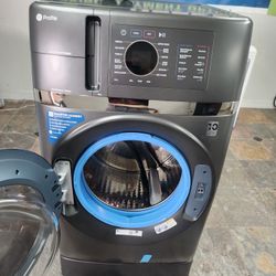 GE 2 AND 1 WASHER AND ELECTRIC DRYER JUMBO LIKE NEW 