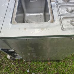 Used stainless steel with multiple compartments.$250 Located MountDora Fla 32757