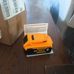 DeWalt 20v max battery 8 AH  for many tools 