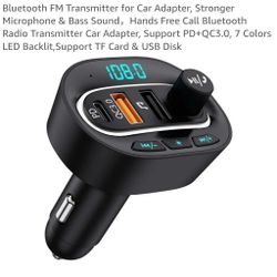 Bluetooth FM Transmitter For Car Adapter