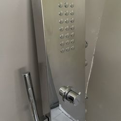 NEW 65” Chrome Shower Panel