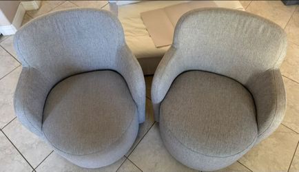 Swivel accent chairs set of 2