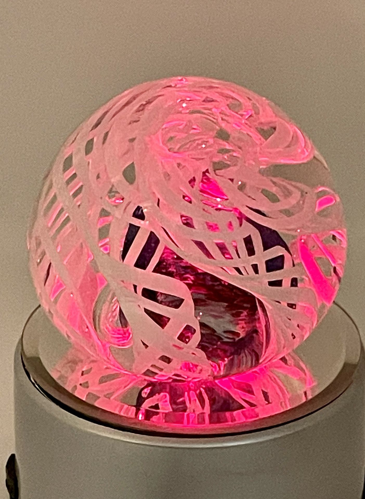 Blown Glass Swirled Paperweight