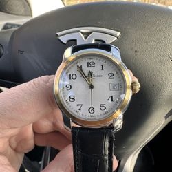  Baume & Mercier Capeland SS & 18k Solid Yellow Gold MV045215 Men's Watch MSRP $4000